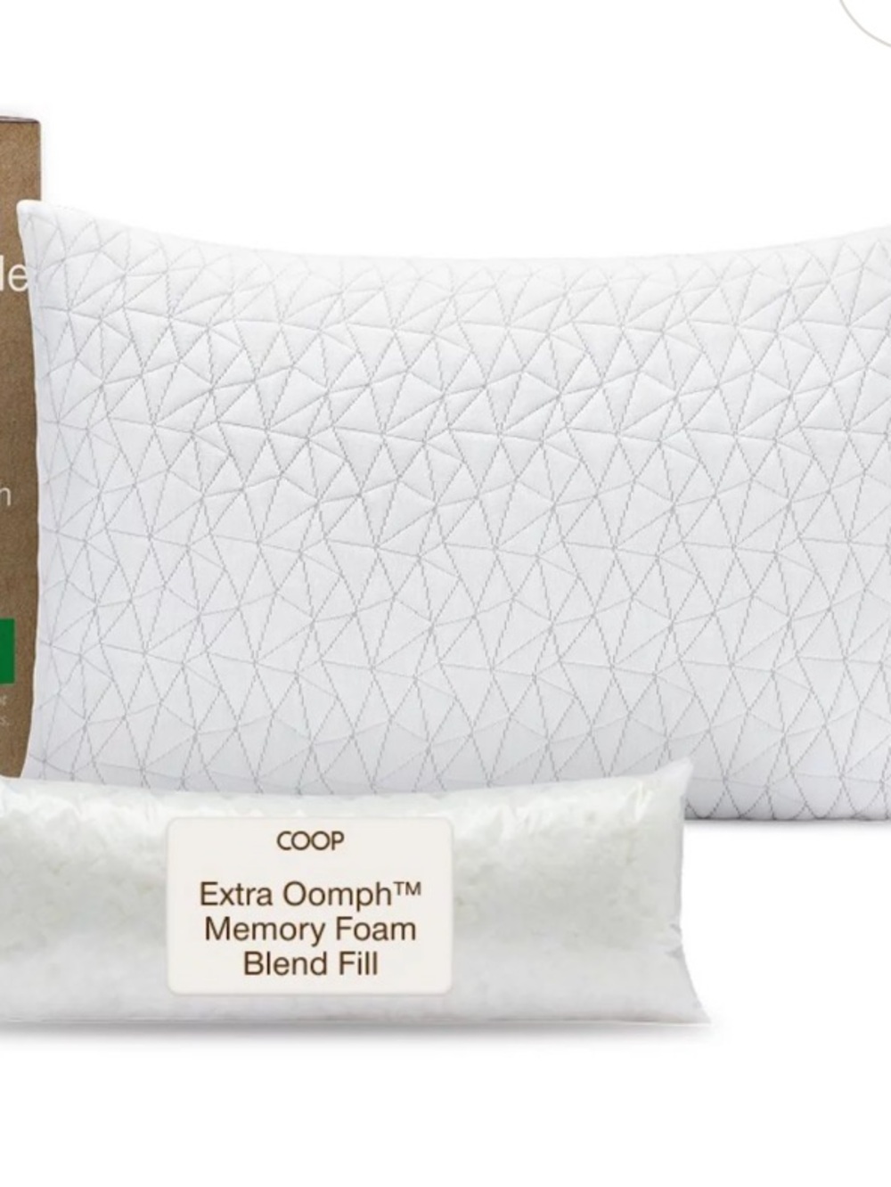 COOP Sleep Original Adjustable Pillow, King Size, NWT